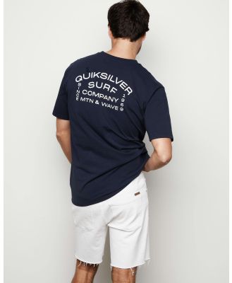 Quiksilver Men's Surf Lockup T-Shirt in Navy