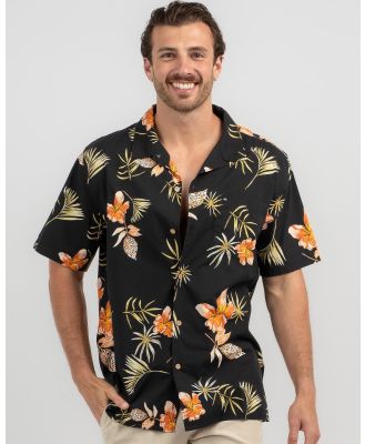 Quiksilver Men's Tropical Floral Shirt in Black