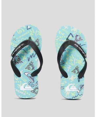 Quiksilver Toddlers' Molokai Art Thongs in Blue