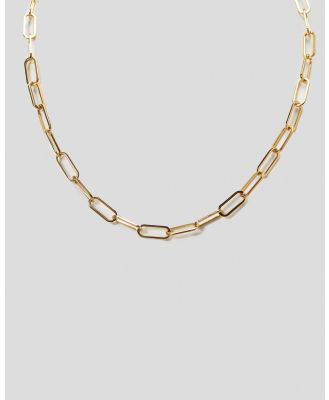 REPUBLIK Men's Paperclip Necklace in Gold