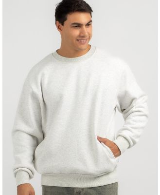 Rhythm Men's Classic Fleece Crew Neck Sweatshirt in Grey