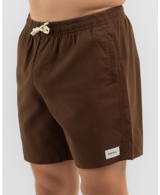 Rhythm Men's Linen Jam Shorts in Brown