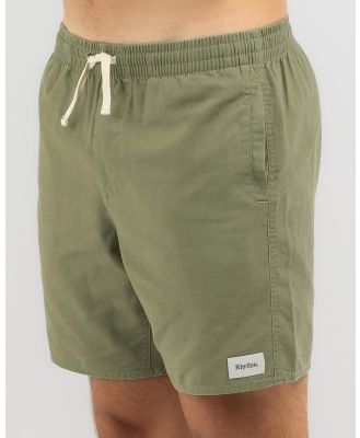 Rhythm Men's Linen Jam Shorts in Green