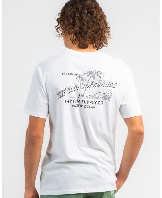 Rhythm Men's Pacific Palms Short Sleeve T-Shirt in White
