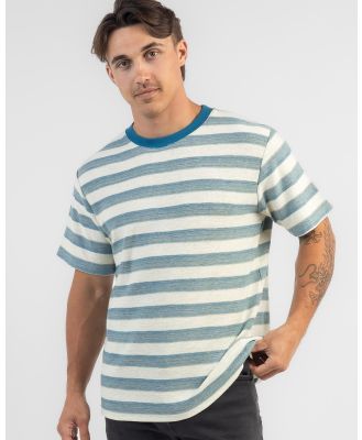 Rhythm Men's Vintage Stripe T-Shirt in Blue