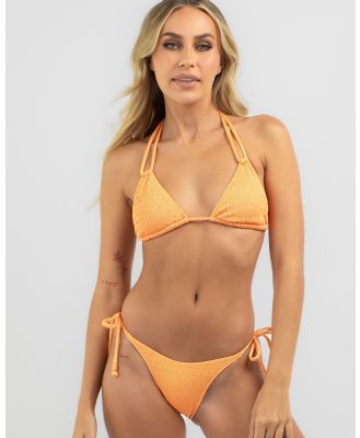 Rhythm Women's Breeze Double Strap Triangle Bikini Top in Orange