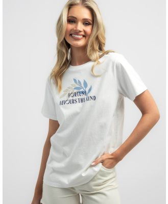 Rhythm Women's Fortune Boyfriend T-Shirt in White