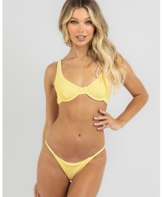 Rhythm Women's Isla Rib Underwire Bikini Top in Yellow