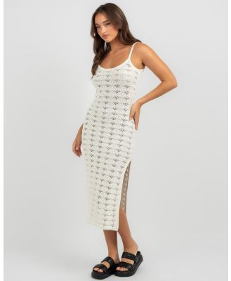 Rhythm Women's Marketta Knit Midi Dress in Cream