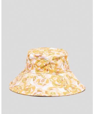 Rhythm Women's Mimosa Floral Bucket Hat in White