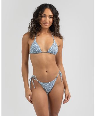 Rhythm Women's Nahla Triangle Bikini Top in Blue