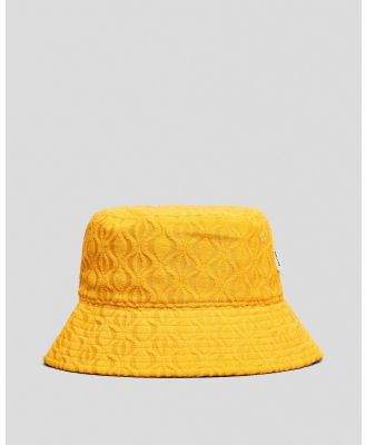 Rhythm Women's Ripple Terry Bucket Hat in Gold