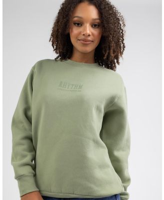 Rhythm Women's Weekender Sweatshirt in Green