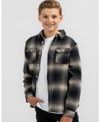 Rip Curl Boys' Count Flannel Shirt in Natural