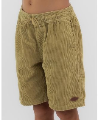 Rip Curl Boys' Surf Cord Volley Shorts in Green