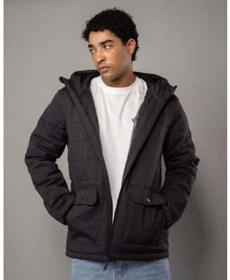 Rip Curl Men's Anti Series Ridge Hooded Jacket in Black