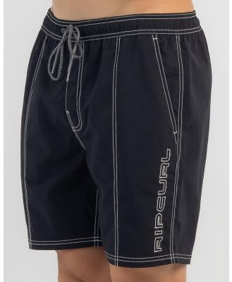 Rip Curl Men's Archive Spike Volley Board Shorts in Black