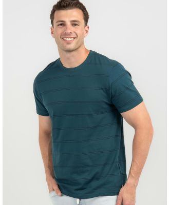 Rip Curl Men's Plain Stripe T-Shirt in Blue