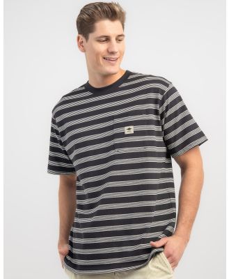 Rip Curl Men's Quality Surf Products Stripe T-Shirt in Black