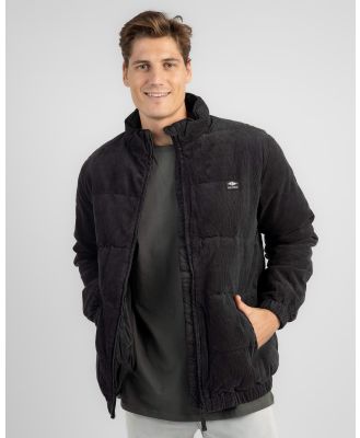 Rip Curl Men's Rincon Cord Puffer Jacket in Black