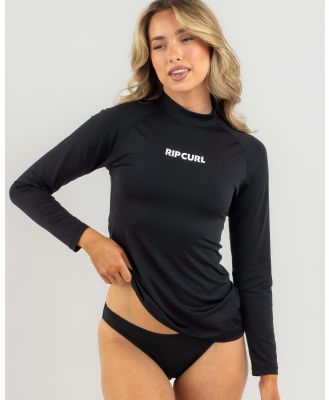 Rip Curl Women's Classic Surf Long Sleeve Upf Rash Vest in Black