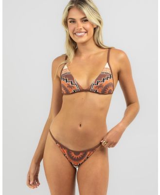 Rip Curl Women's Pacific Dreams Tall Triangle Bikini Top in Brown