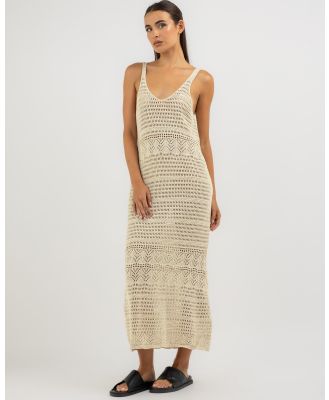 Rip Curl Women's Sea Of Dreams Crochet Maxi Dress in Natural