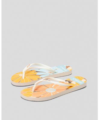 Rip Curl Women's Sessions Bloom Thongs Shoes in Orange