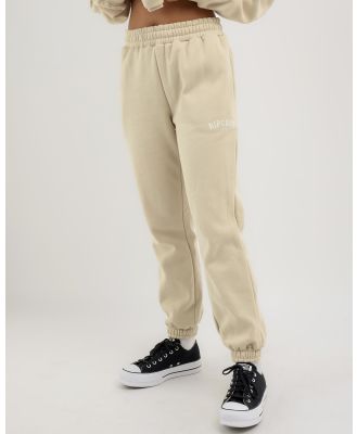 Rip Curl Women's Varsity Track Pants in Natural