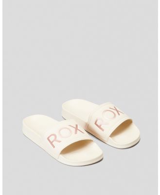 Roxy Girls' Slippy Slides Sandals in Cream