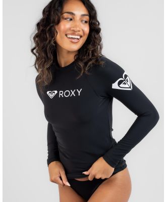 Roxy Women's Heater Long Sleeve Rash Vest in Black