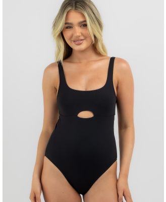 Roxy Women's Pro The Double Line One Piece Swimsuit in Black