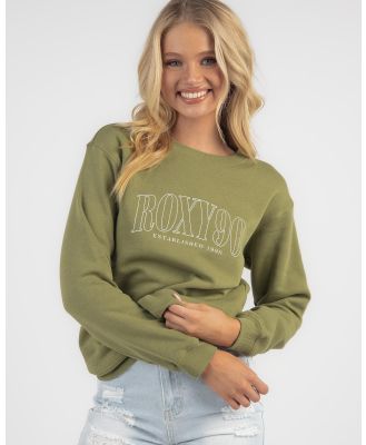 Roxy Women's Surf Stoked Sweatshirt in Green