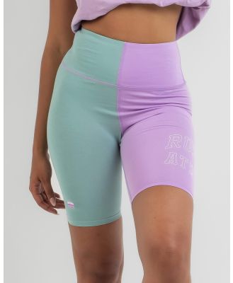 Russell Athletic Women's Two Tone Bike Shorts in Purple