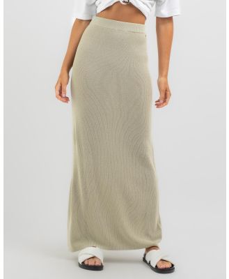 Rusty Girl's Ophelia Knit Maxi Skirt in White