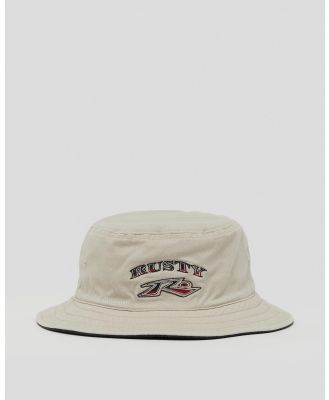 Rusty Men's Been Better Reversible Bucket Hat in Natural