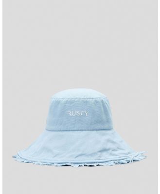 Rusty Women's Gleam Organic Bucket Hat in Blue