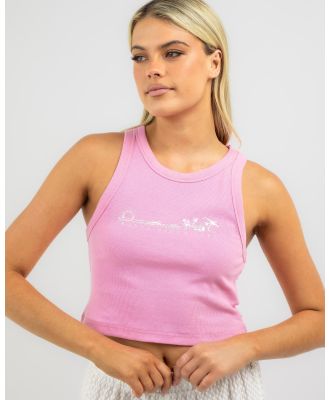 Rusty Women's Island Life Racer Tank Top in Pink