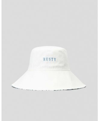 Rusty Women's Lumi Reversible Bucket Hat in White