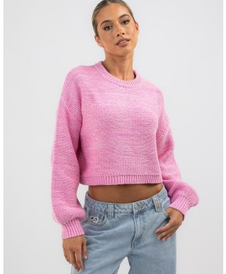 Rusty Women's Marlow Cropped Knit Jumper in Pink