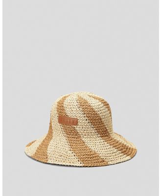 Rusty Women's Sundae Swirl Straw Hat in Natural