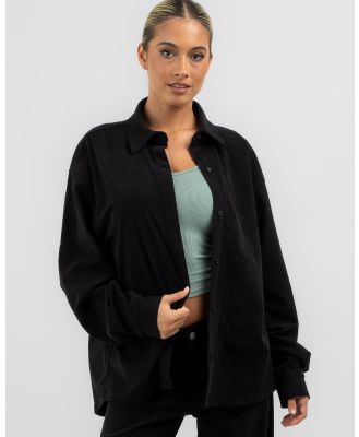 Rusty Women's The Secret Cord Long Sleeve Shirt in Black