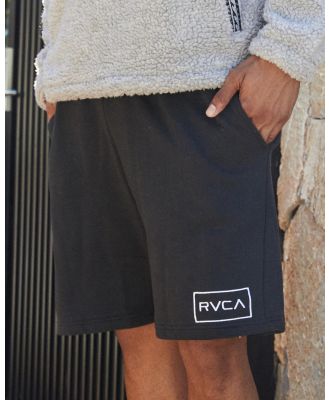 RVCA Men's All The Ways Fleece Shorts in Black