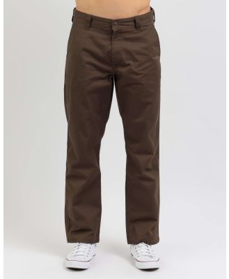 RVCA Men's Americana Chino Pants in Brown