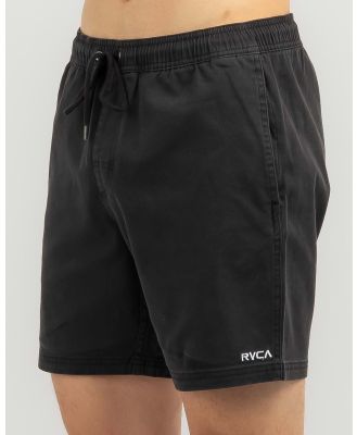 RVCA Men's Escape Corp Elastic Shorts in Black