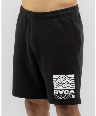 RVCA Men's Waves Sweat Shorts in Black
