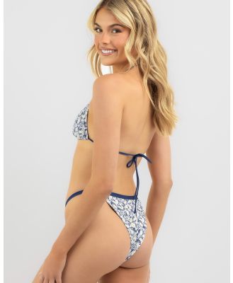 RVCA Women's Dais Skimpy Bikini Bottom in Blue