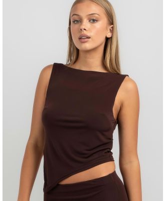 Saints And Secrets Women's Adeline Top in Brown