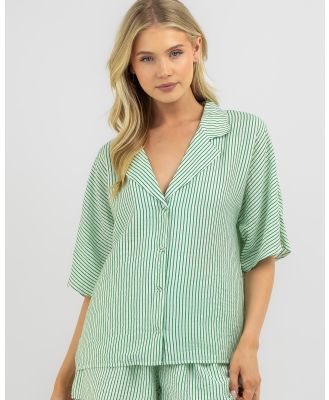 Salty Bright Women's Holiday Top in Green