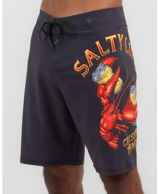 Salty Life Men's Crushin Tinnies Board Shorts in Grey
